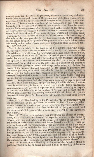 1845 - Article XIII